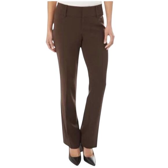 NWOT Apt. 9 Brown Tall Magic Waist Tummy Control Bootcut Pants - 10 Long/Tall - Picture 1 of 6